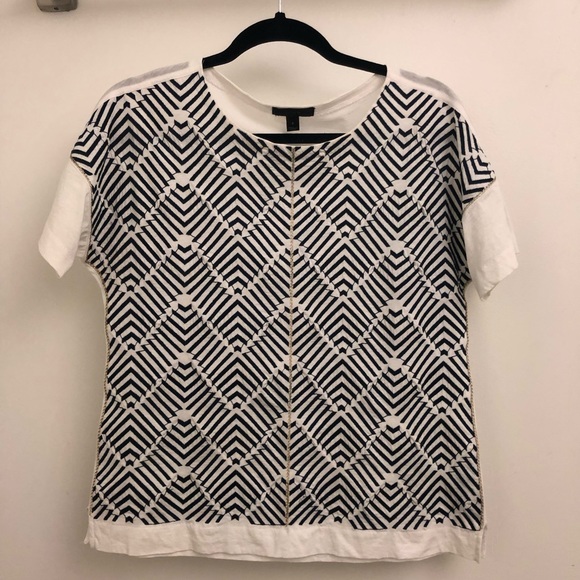 J-Crew Chevron Top - Picture 1 of 4